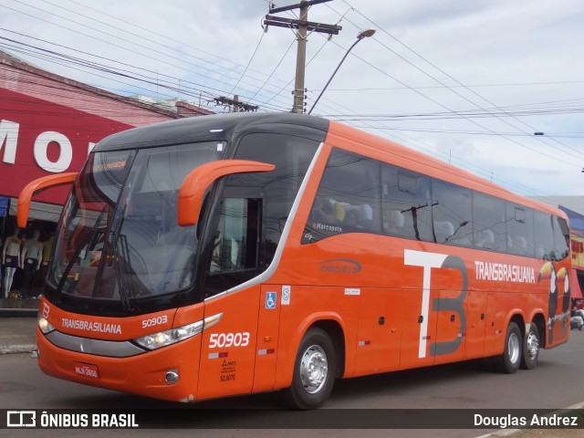 Transbrasiliana Transportes e Turismo 50903 na cidade de Goiânia, Goiás, Brasil, por Douglas Andrez. ID da foto: 7348944.