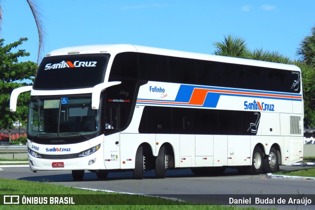 VUSC - Viação União Santa Cruz 3400 na cidade de Florianópolis, Santa Catarina, Brasil, por Daniel Budal de Araújo. ID da foto: 7347150.