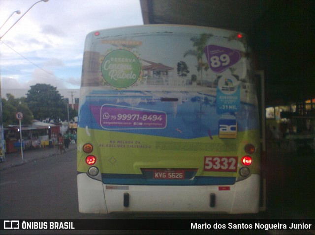 AVP - Auto Viação Paraíso 5332 na cidade de Aracaju, Sergipe, Brasil, por Mario dos Santos Nogueira Junior. Número da foto: #7349233.