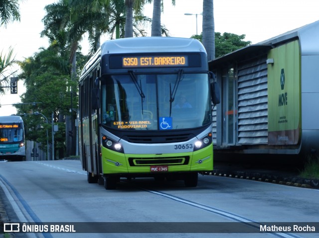 Urca Auto Ônibus 30653 na cidade de Belo Horizonte, Minas Gerais, Brasil, por Matheus Rocha. ID da foto: 7353803.