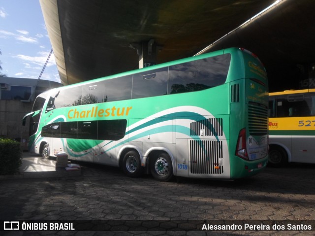 Charllestur Ônibus de Turismo 1018 na cidade de Uberlândia, Minas Gerais, Brasil, por Alessandro Pereira dos Santos. Número da foto: #7351566.