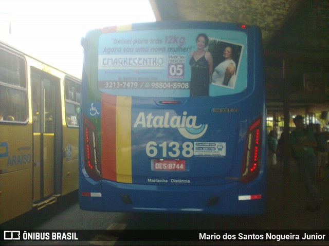 Viação Atalaia Transportes 6138 na cidade de Aracaju, Sergipe, Brasil, por Mario dos Santos Nogueira Junior. Número da foto: #7353616.