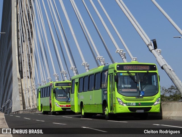 Transporte Coletivo Cidade Verde 01238 na cidade de Teresina, Piauí, Brasil, por Cleiton Rodrigues. Número da foto: #7353516.