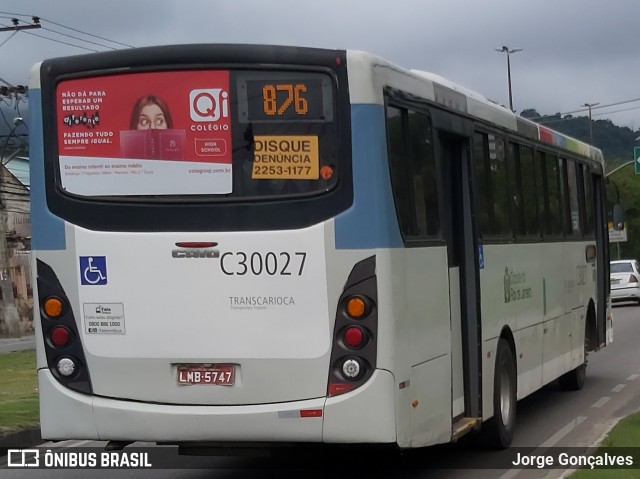 Transportes Futuro C30027 na cidade de Rio de Janeiro, Rio de Janeiro, Brasil, por Jorge Gonçalves. Número da foto: #7353253.