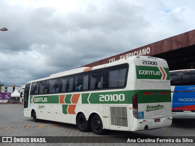 Empresa Gontijo de Transportes 20100 na cidade de Coronel Fabriciano, Minas Gerais, Brasil, por Ana Carolina Ferreira da Silva. ID da foto: 7350932.