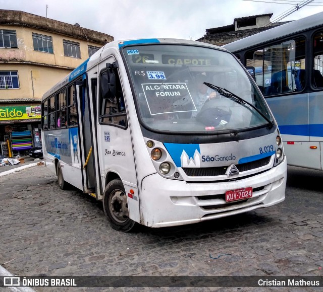 Auto Ônibus Asa Branca Gonçalense 8.029 na cidade de São Gonçalo, Rio de Janeiro, Brasil, por Cristian Matheus. ID da foto: 7353108.