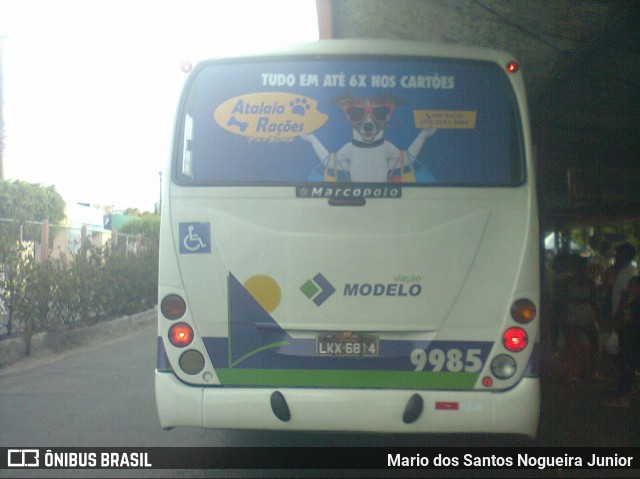 Viação Modelo 9985 na cidade de Aracaju, Sergipe, Brasil, por Mario dos Santos Nogueira Junior. Número da foto: #7350977.