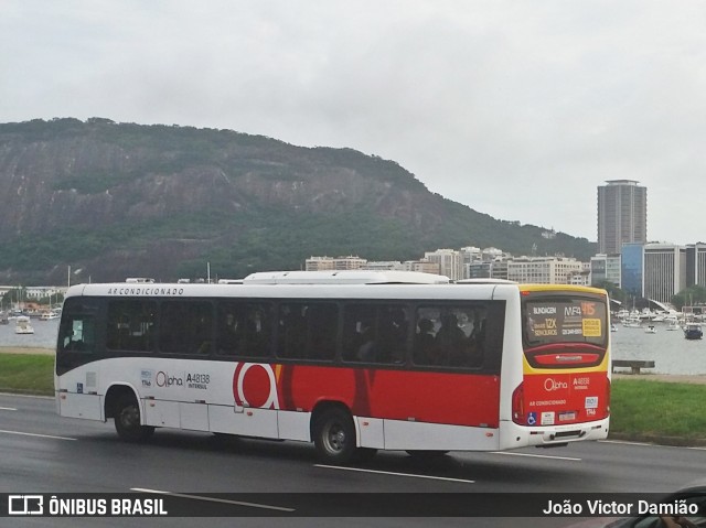 Auto Viação Alpha A48138 na cidade de Rio de Janeiro, Rio de Janeiro, Brasil, por João Victor Damião. ID da foto: 7353303.