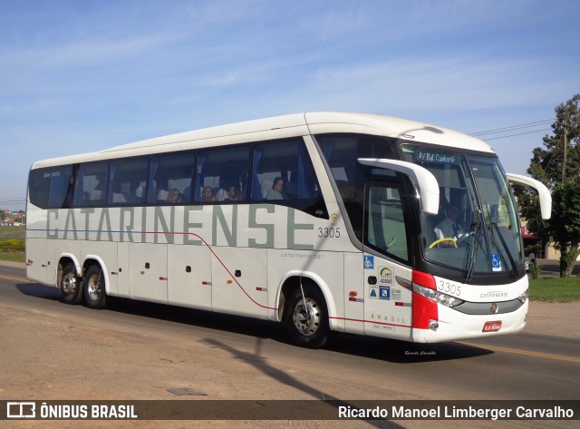 Auto Viação Catarinense 3305 na cidade de Santa Cruz do Sul, Rio Grande do Sul, Brasil, por Ricardo Manoel Limberger Carvalho. Número da foto: #7352357.