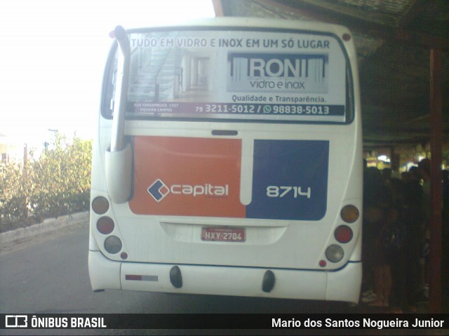 Capital Transportes 8714 na cidade de Aracaju, Sergipe, Brasil, por Mario dos Santos Nogueira Junior. Número da foto: #7355641.