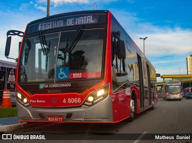 Express Transportes Urbanos Ltda 4 8066 na cidade de São Paulo, São Paulo, Brasil, por Matheus  Daniel. ID da foto: 7357613.