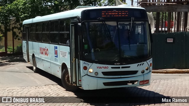 Empresa de Transporte Coletivo Viamão 8112 na cidade de Viamão, Rio Grande do Sul, Brasil, por Max Ramos. ID da foto: 7355473.