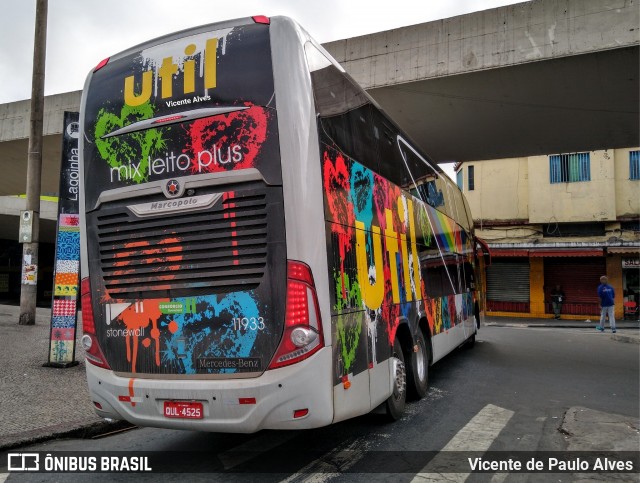 UTIL - União Transporte Interestadual de Luxo 11933 na cidade de Belo Horizonte, Minas Gerais, Brasil, por Vicente de Paulo Alves. Número da foto: #7355739.