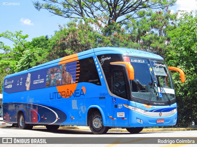 Litorânea Transportes Coletivos 5984 na cidade de São Paulo, São Paulo, Brasil, por Rodrigo Coimbra. ID da foto: 7355504.