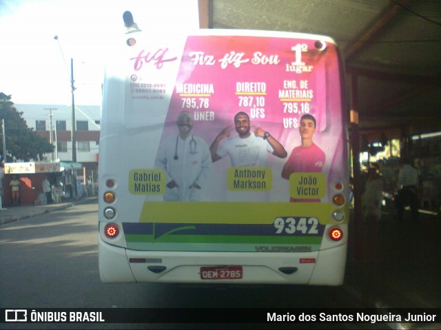 Viação Modelo 9342 na cidade de Aracaju, Sergipe, Brasil, por Mario dos Santos Nogueira Junior. Número da foto: #7358208.