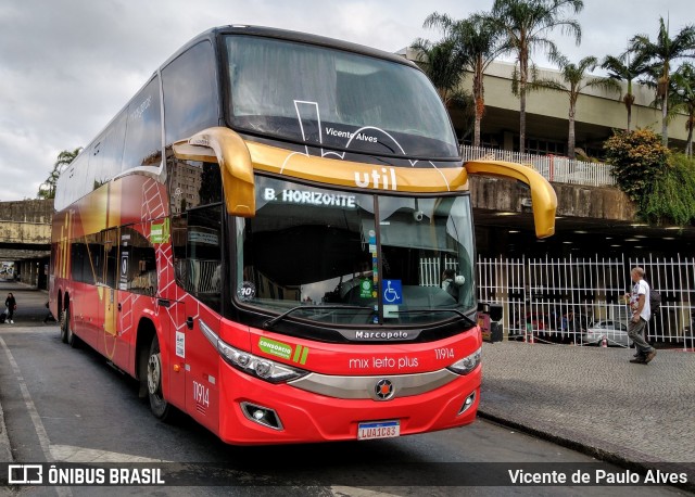UTIL - União Transporte Interestadual de Luxo 11914 na cidade de Belo Horizonte, Minas Gerais, Brasil, por Vicente de Paulo Alves. Número da foto: #7357625.