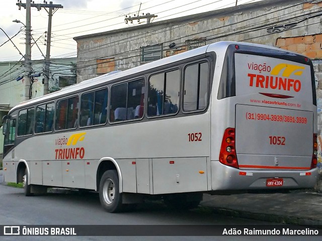 Viação Triunfo 1052 na cidade de Belo Horizonte, Minas Gerais, Brasil, por Adão Raimundo Marcelino. ID da foto: 7357857.