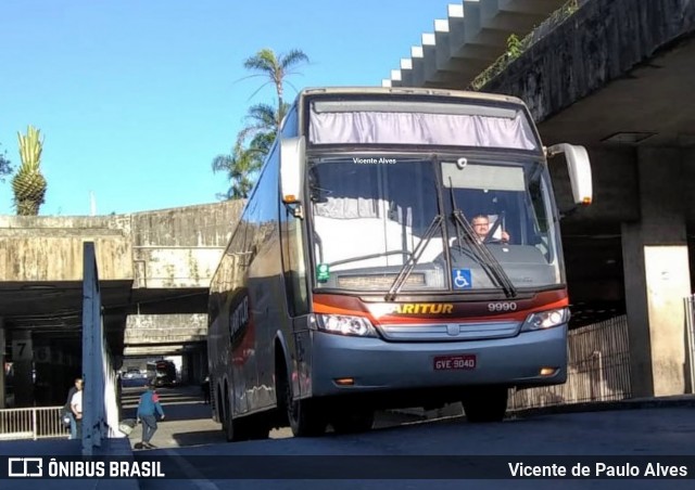 Saritur - Santa Rita Transporte Urbano e Rodoviário 9990 na cidade de Belo Horizonte, Minas Gerais, Brasil, por Vicente de Paulo Alves. ID da foto: 7355607.