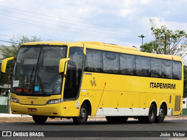 Viação Itapemirim 9533 na cidade de Demerval Lobão, Piauí, Brasil, por João Victor. ID da foto: 7357371.