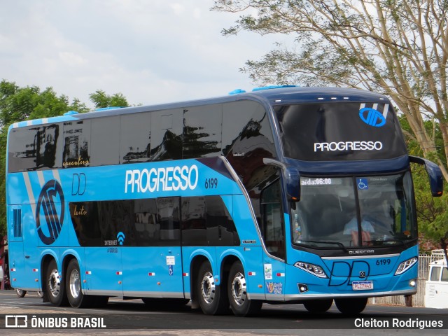 Auto Viação Progresso 6199 na cidade de Demerval Lobão, Piauí, Brasil, por Cleiton Rodrigues. Número da foto: #7357465.
