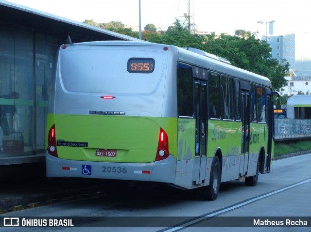 Viação Getúlio Vargas 20536 na cidade de Belo Horizonte, Minas Gerais, Brasil, por Matheus Rocha. Número da foto: #7357169.