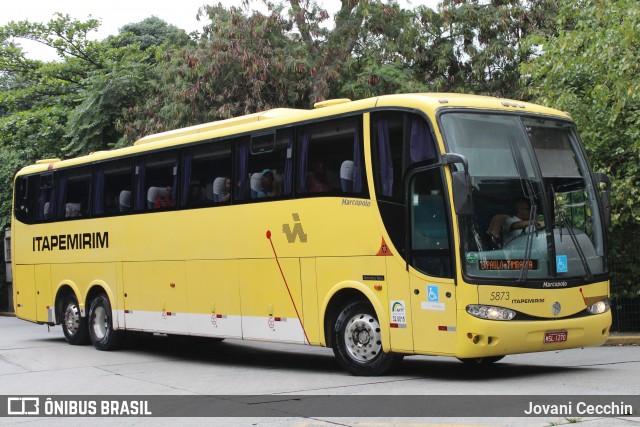 Viação Itapemirim 5873 na cidade de São Paulo, São Paulo, Brasil, por Jovani Cecchin. ID da foto: 7358050.