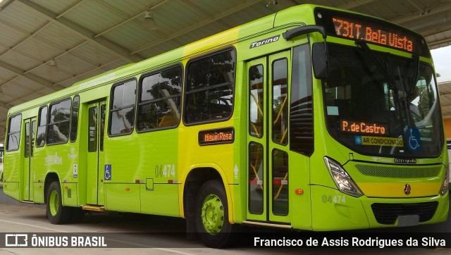 Transcol Transportes Coletivos 04474 na cidade de Teresina, Piauí, Brasil, por Francisco de Assis Rodrigues da Silva. ID da foto: 7355762.