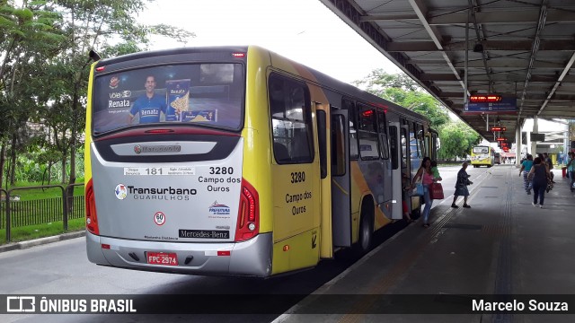 Viação Campo dos Ouros 3280 na cidade de Guarulhos, São Paulo, Brasil, por Marcelo Souza. ID da foto: 7358789.