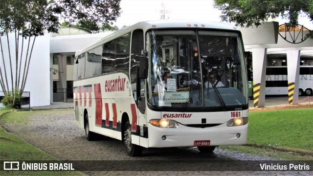 Eusantur Turismo 1661 na cidade de Joinville, Santa Catarina, Brasil, por Vinicius Petris. ID da foto: 7358645.