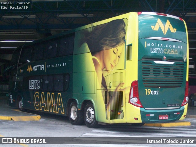 Viação Motta 19002 na cidade de São Paulo, São Paulo, Brasil, por Ismael Toledo Junior. Número da foto: #7358962.