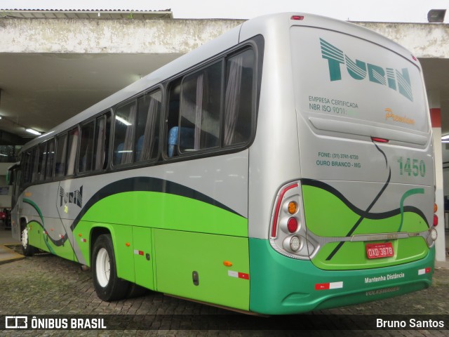 Turin Transportes 1450 na cidade de Ouro Preto, Minas Gerais, Brasil, por Bruno Santos. Número da foto: #7361432.