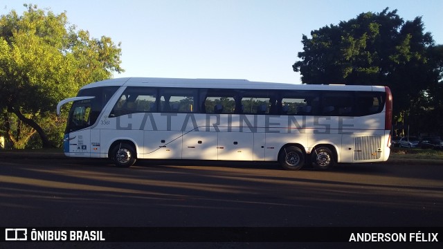 Auto Viação Catarinense 3361 na cidade de Foz do Iguaçu, Paraná, Brasil, por ANDERSON FÉLIX. ID da foto: 7358981.