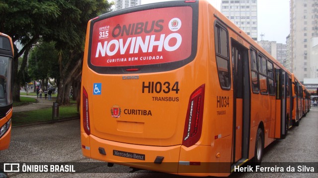 Auto Viação Redentor HI034 na cidade de Curitiba, Paraná, Brasil, por Herik Ferreira da Silva. ID da foto: 7359157.