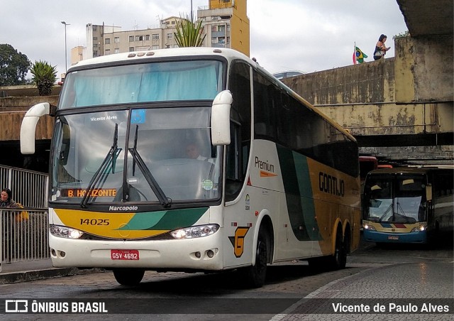 Empresa Gontijo de Transportes 14025 na cidade de Belo Horizonte, Minas Gerais, Brasil, por Vicente de Paulo Alves. ID da foto: 7360186.