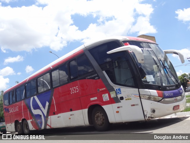 Viação São Luiz 3525 na cidade de Goiânia, Goiás, Brasil, por Douglas Andrez. ID da foto: 7360508.