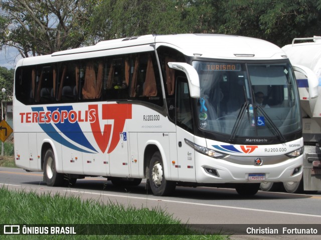 Viação Teresópolis RJ 203.030 na cidade de Muriaé, Minas Gerais, Brasil, por Christian  Fortunato. Número da foto: #7360654.