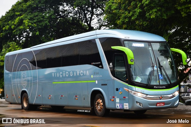 Viação Garcia 8164 na cidade de Maringá, Paraná, Brasil, por José Melo. ID da foto: 7359734.