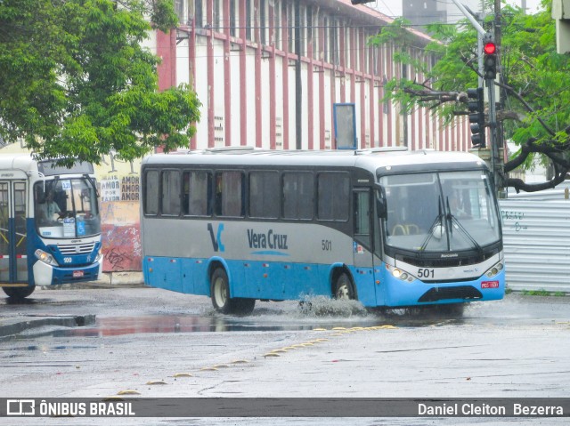 Expresso Vera Cruz 501 na cidade de Recife, Pernambuco, Brasil, por Daniel Cleiton  Bezerra. ID da foto: 7365005.