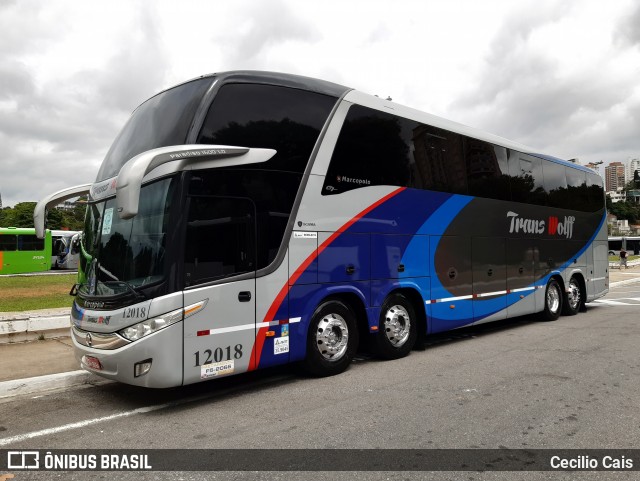 Trans Wolff Transportes e Turismo 12018 na cidade de São Paulo, São Paulo, Brasil, por Cecilio Cais. Número da foto: #7363340.