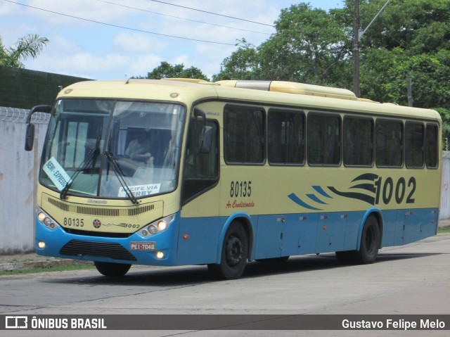 Expresso 1002 80135 na cidade de Recife, Pernambuco, Brasil, por Gustavo Felipe Melo. ID da foto: 7363728.