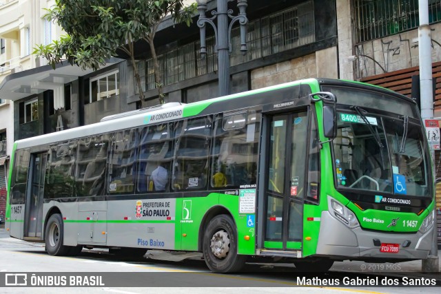 Viação Santa Brígida 1 1457 na cidade de São Paulo, São Paulo, Brasil, por Matheus Gabriel dos Santos. ID da foto: 7365025.