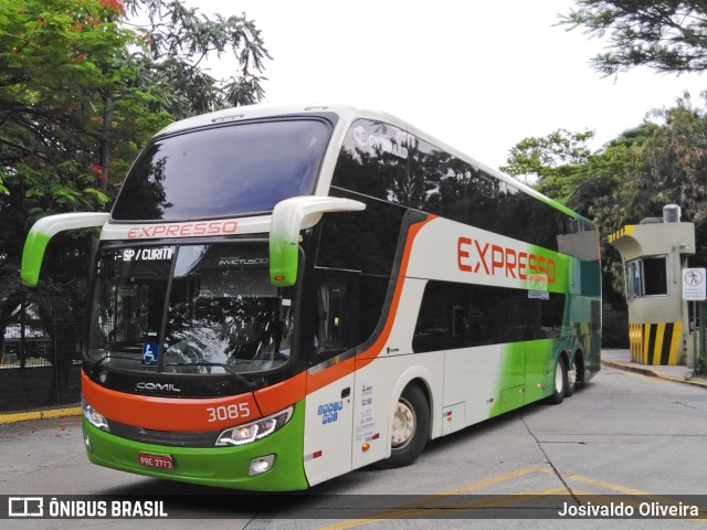 Expresso Transporte e Turismo Ltda. 3085 na cidade de São Paulo, São Paulo, Brasil, por Josivaldo Oliveira. ID da foto: 7363911.