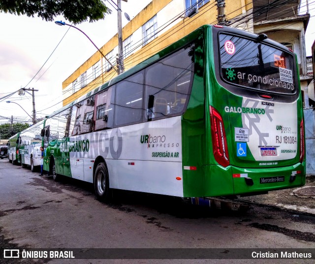 Viação Galo Branco RJ 181.084 na cidade de São Gonçalo, Rio de Janeiro, Brasil, por Cristian Matheus. Número da foto: #7364774.