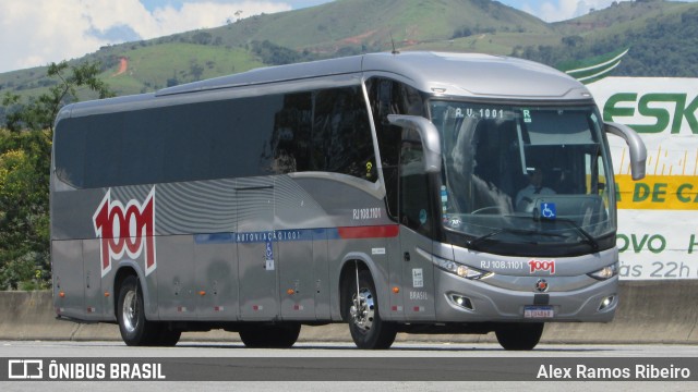 Auto Viação 1001 RJ 108.1101 na cidade de Roseira, São Paulo, Brasil, por Alex Ramos Ribeiro. Número da foto: #7363531.