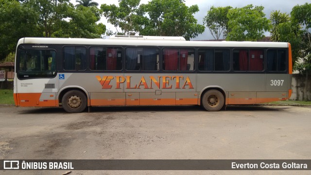 Planeta Transportes Rodoviários 3097 na cidade de Guarapari, Espírito Santo, Brasil, por Everton Costa Goltara. ID da foto: 7362847.