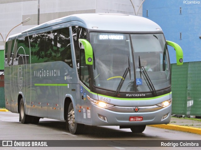 Viação Garcia 8463 na cidade de São Paulo, São Paulo, Brasil, por Rodrigo Coimbra. ID da foto: 7362114.