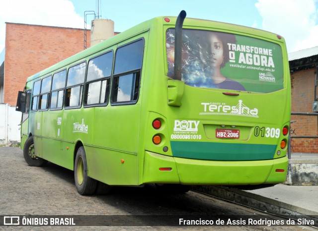 Viação Piauiense 01309 na cidade de Teresina, Piauí, Brasil, por Francisco de Assis Rodrigues da Silva. Número da foto: #7361772.