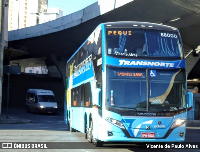 Transnorte - Transporte e Turismo Norte de Minas 88000 na cidade de Belo Horizonte, Minas Gerais, Brasil, por Vicente de Paulo Alves. ID da foto: 7362551.