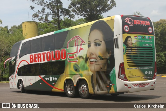 Bertoldo Turismo e Excursões 0199 na cidade de Foz do Iguaçu, Paraná, Brasil, por Carlos Kircheim. ID da foto: 7363111.