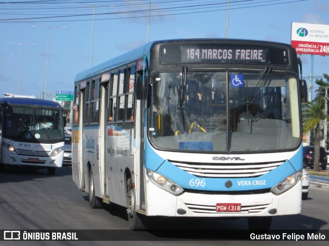 Expresso Vera Cruz 696 na cidade de Jaboatão dos Guararapes, Pernambuco, Brasil, por Gustavo Felipe Melo. Número da foto: #7361510.